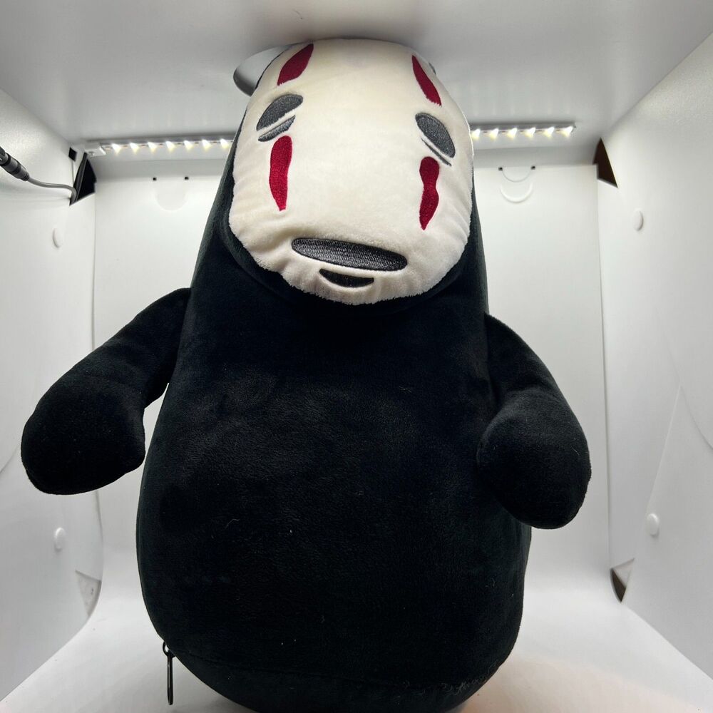 Large 16" Spirited Away No-Face Cuddling Comfy Plush hand muff bean bag pillow